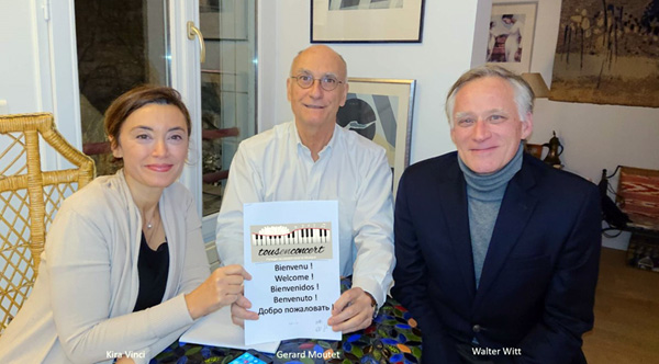 Kira Vinci, Gérard Moutet, Walter Witt l'équipe de "tous en concerts !"